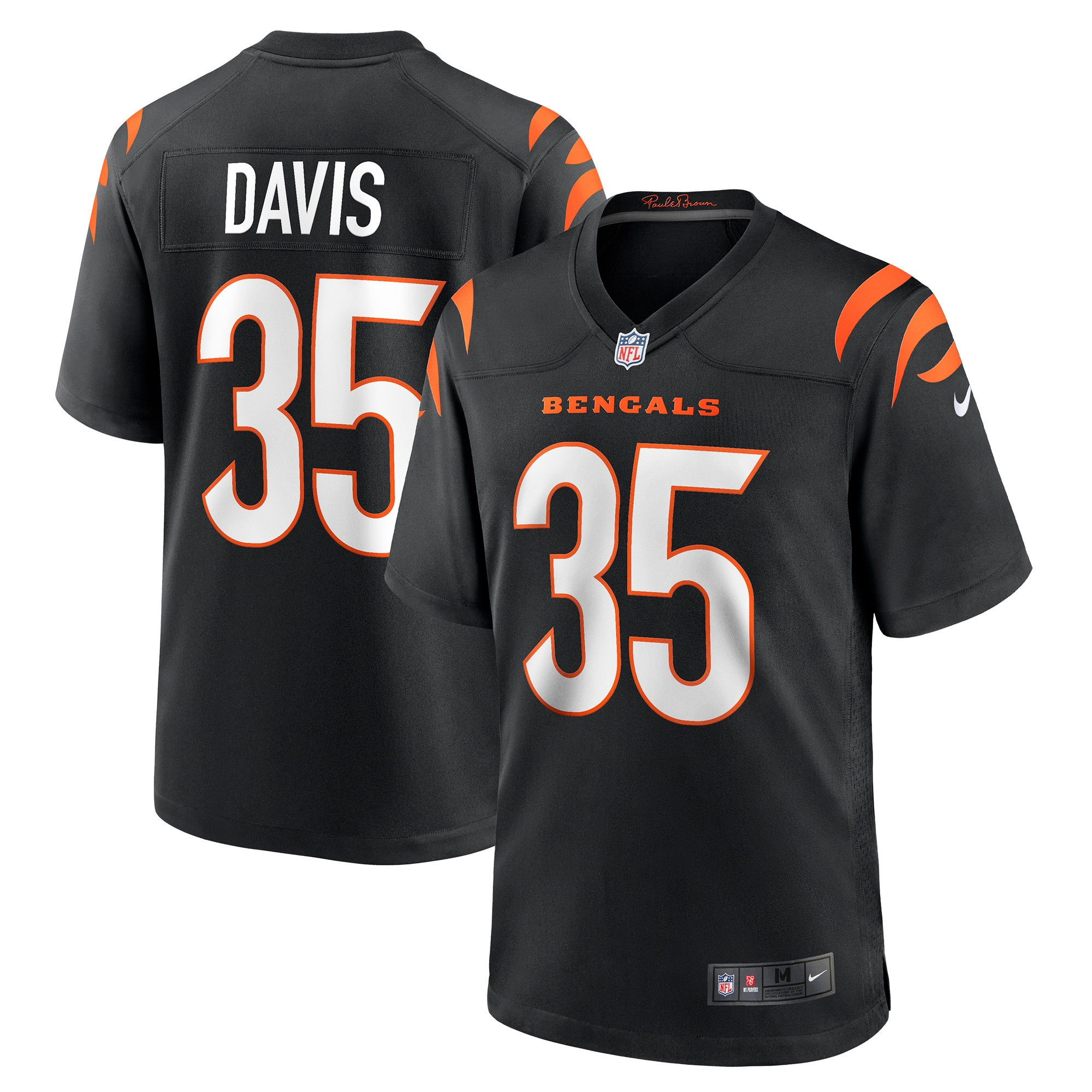 Jalen Davis Cincinnati Bengals Game Player Jersey - Black Nfl