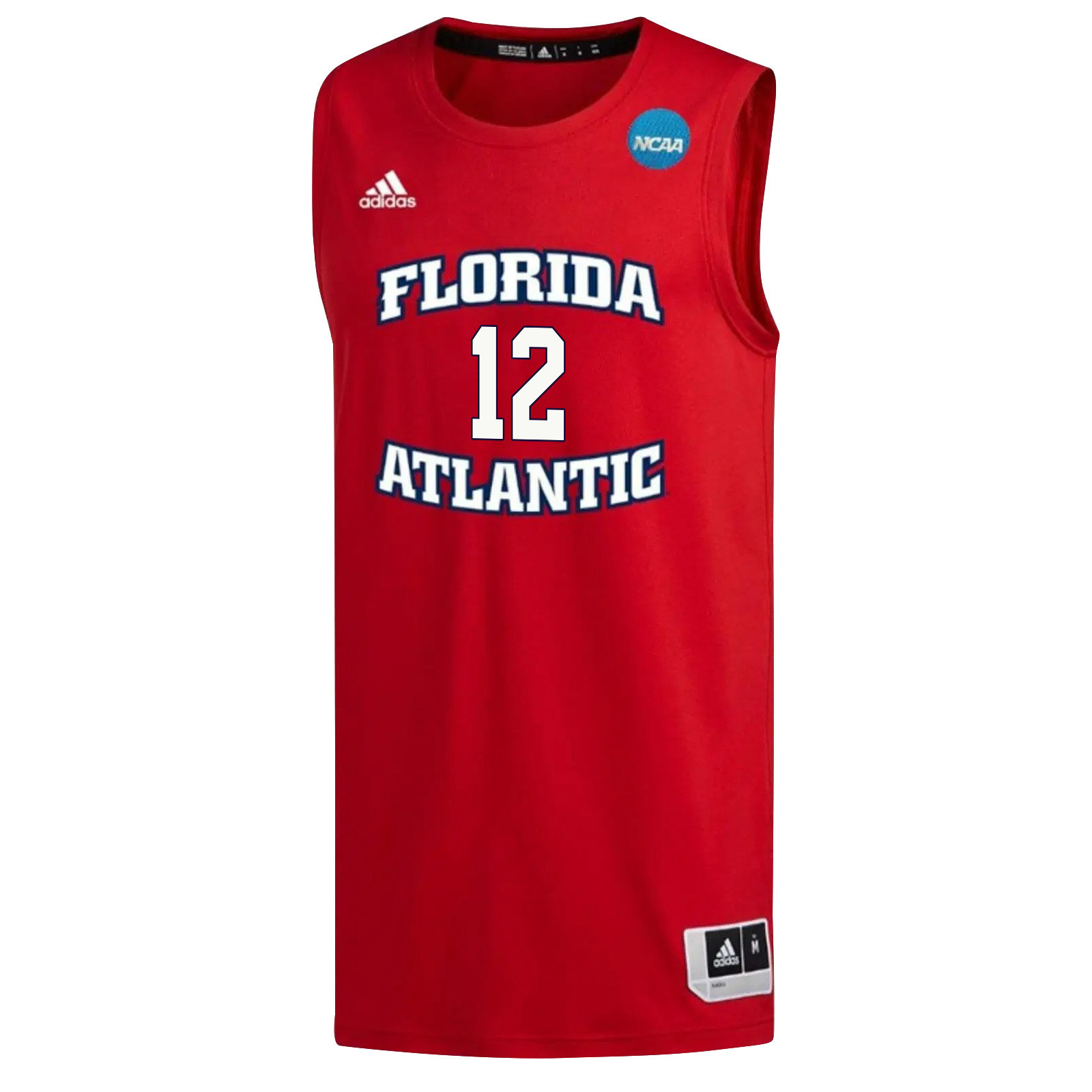 Jalen Gaffney 12 FAU Owls 2023 March Madness Basketball Men Jersey- Red