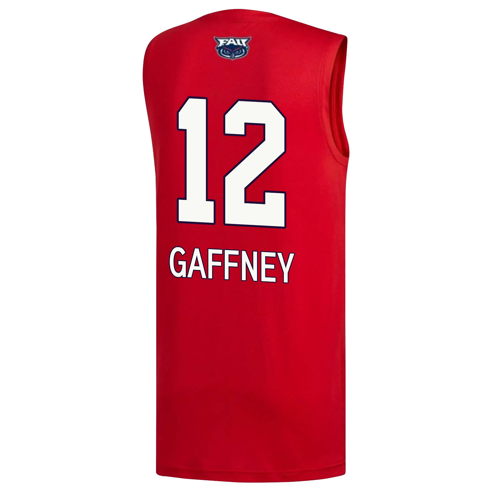 Jalen Gaffney 12 FAU Owls 2023 March Madness Basketball Men Jersey- Red