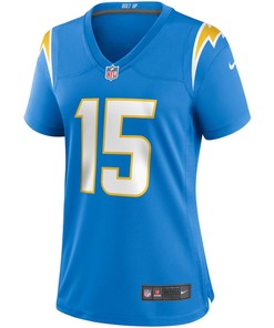 Jalen Guyton 15 Los Angeles Chargers Women's Player Game Jersey - Powder Blue
