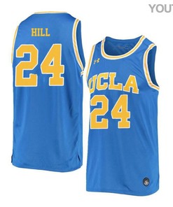 Jalen Hill 24 UCLA Bruins Retro Elite Basketball Youth Jersey - Blue
