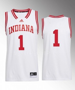 Jalen Hood-Schifino 1 Indiana Hoosiers White Jersey 2022-23 Swingman Basketball
