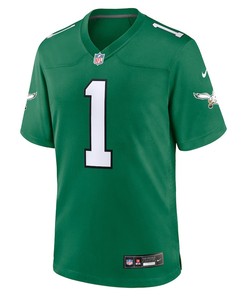 Jalen Hurts 1 Philadelphia Eagles Alternate Game Men Jersey - Kelly Green