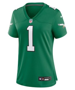 Jalen Hurts 1 Philadelphia Eagles Alternate Game Women Jersey - Kelly Green