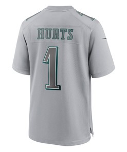 Jalen Hurts 1 Philadelphia Eagles Atmosphere Fashion Game Jersey - Gray