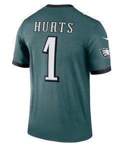Jalen Hurts 1 Philadelphia Eagles Legend Jersey - Midnight Green