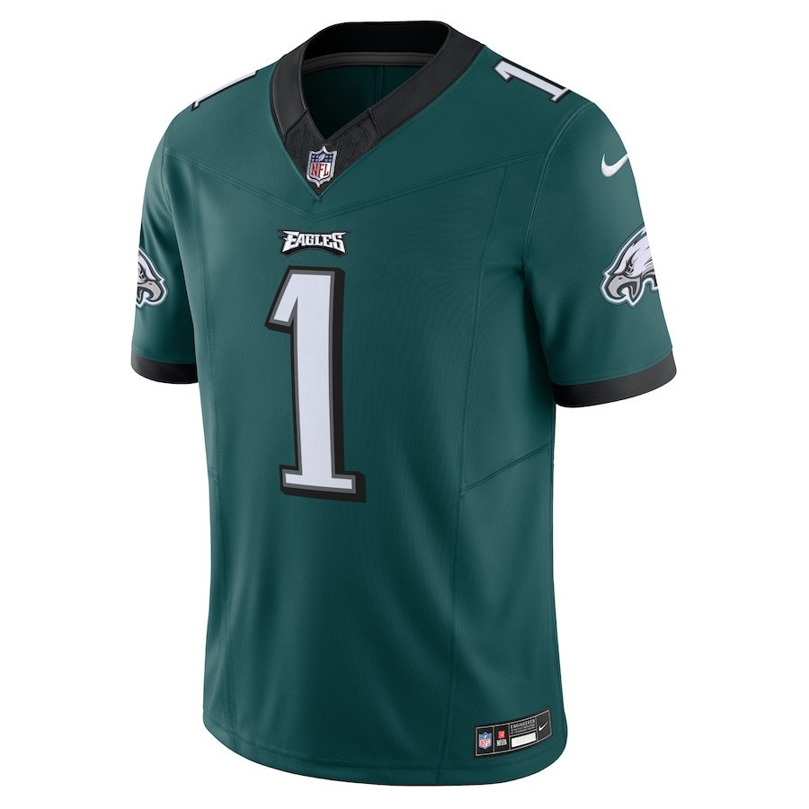 Jalen Hurts 1 Philadelphia Eagles Vapor F.U.S.E. Limited Jersey - Midnight Green
