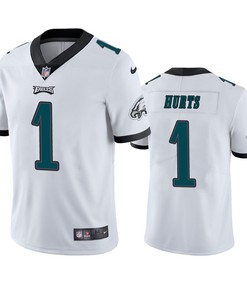 Jalen Hurts 1 Philadelphia Eagles White Vapor Limited Jersey