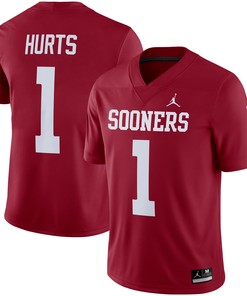 Jalen Hurts Oklahoma Sooners Alumni Player Jersey - Crimson Ncaa