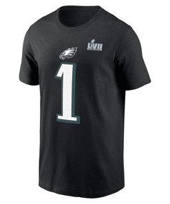 Jalen Hurts Philadelphia Eagles Super Bowl LVII T-Shirt - Black