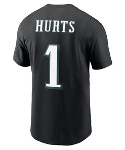 Jalen Hurts Philadelphia Eagles Super Bowl LVII T-Shirt - Black