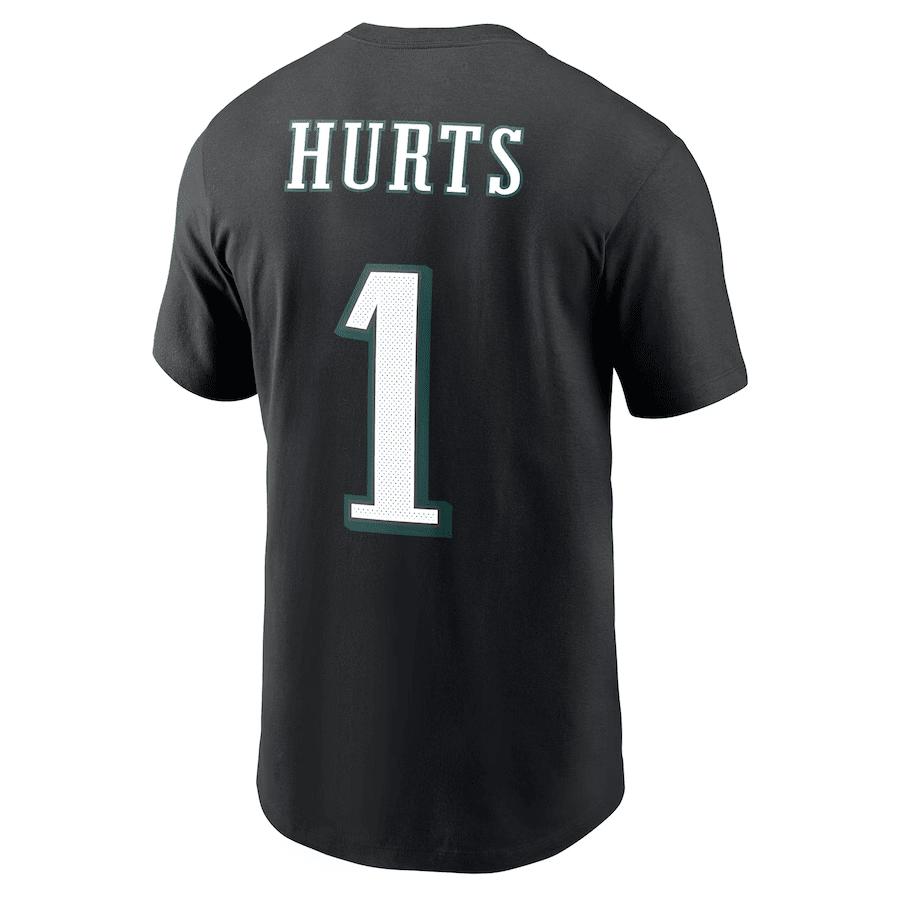Jalen Hurts Philadelphia Eagles Super Bowl LVII T-Shirt - Black