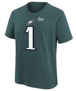 Jalen Hurts Philadelphia Eagles Youth Super Bowl LVII T-Shirt - Forest Green