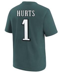 Jalen Hurts Philadelphia Eagles Youth Super Bowl LVII T-Shirt - Forest Green