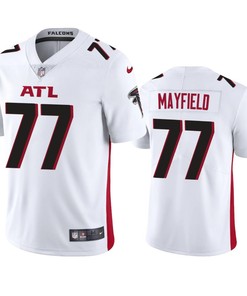 Jalen Mayfield 77 Atlanta Falcons White Vapor Limited Jersey