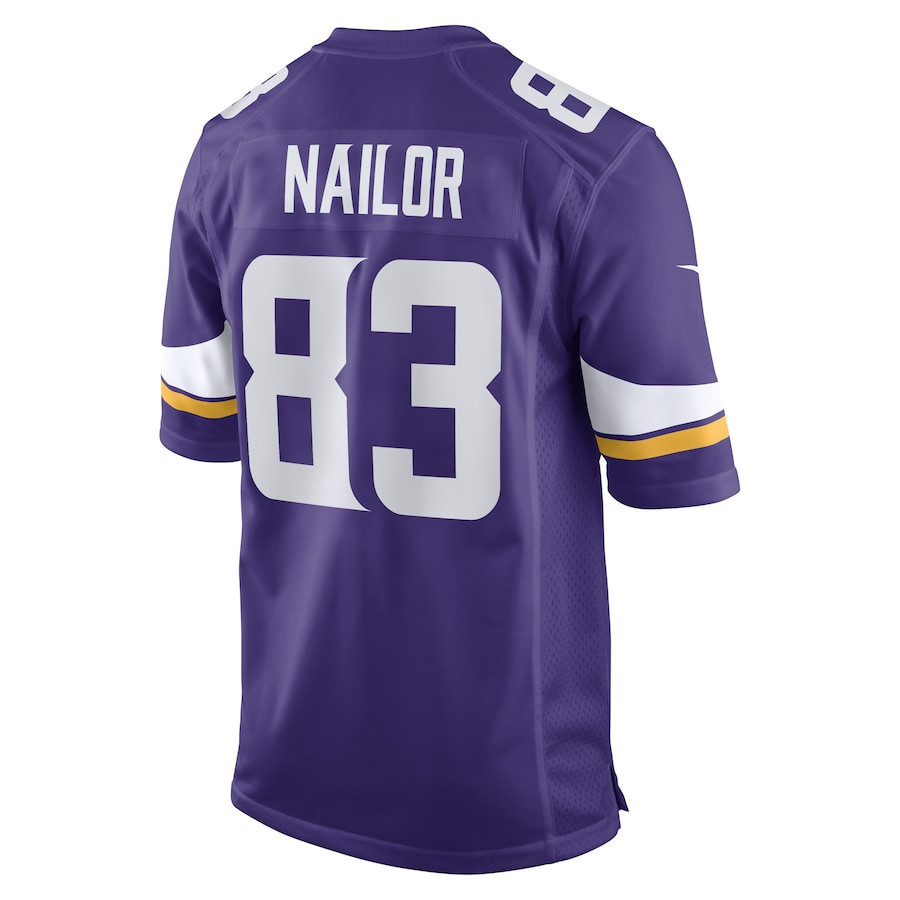 Jalen Nailor Minnesota Vikings Game Player Jersey - Purple