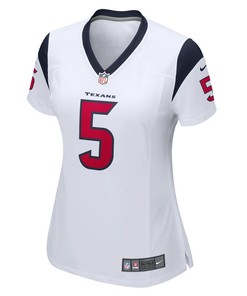 Jalen Pitre 5 Houston Texans Women's Game Player Jersey - White