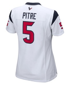 Jalen Pitre 5 Houston Texans Women's Game Player Jersey - White
