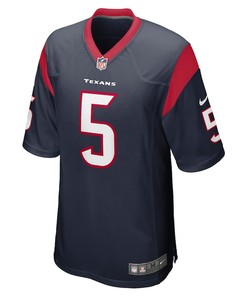 Jalen Pitre Houston Texans Game Player Jersey - Navy