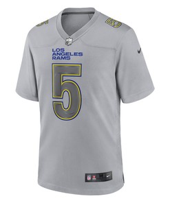 Jalen Ramsey 5 Los Angeles Rams Atmosphere Fashion Game Jersey - Gray