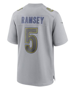 Jalen Ramsey 5 Los Angeles Rams Atmosphere Fashion Game Jersey - Gray