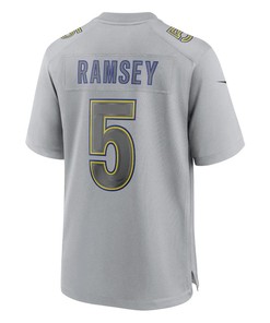 Jalen Ramsey 5 Los Angeles Rams Men Atmosphere Fashion Game Jersey - Gray