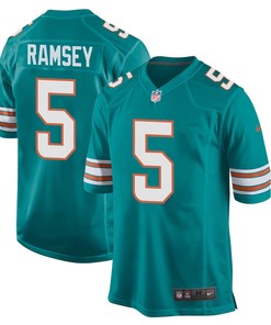 Jalen Ramsey 5 Miami Dolphins Alternate Game Men Jersey - Aqua