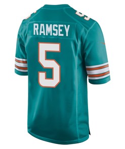 Jalen Ramsey 5 Miami Dolphins Alternate Game Men Jersey - Aqua
