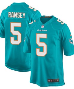 Jalen Ramsey 5 Miami Dolphins Game Men Jersey - Aqua