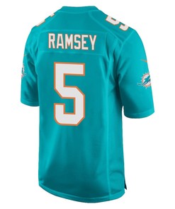 Jalen Ramsey 5 Miami Dolphins Game Men Jersey - Aqua