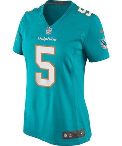 Jalen Ramsey 5 Miami Dolphins Game Women Jersey - Aqua