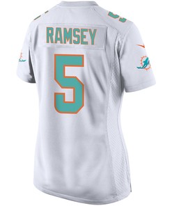 Jalen Ramsey 5 Miami Dolphins Game Women Jersey - White