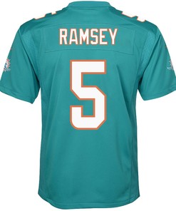 Jalen Ramsey 5 Miami Dolphins Game Youth Jersey - Aqua
