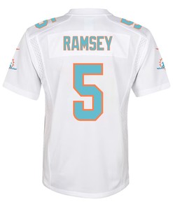 Jalen Ramsey 5 Miami Dolphins Game Youth Jersey - White