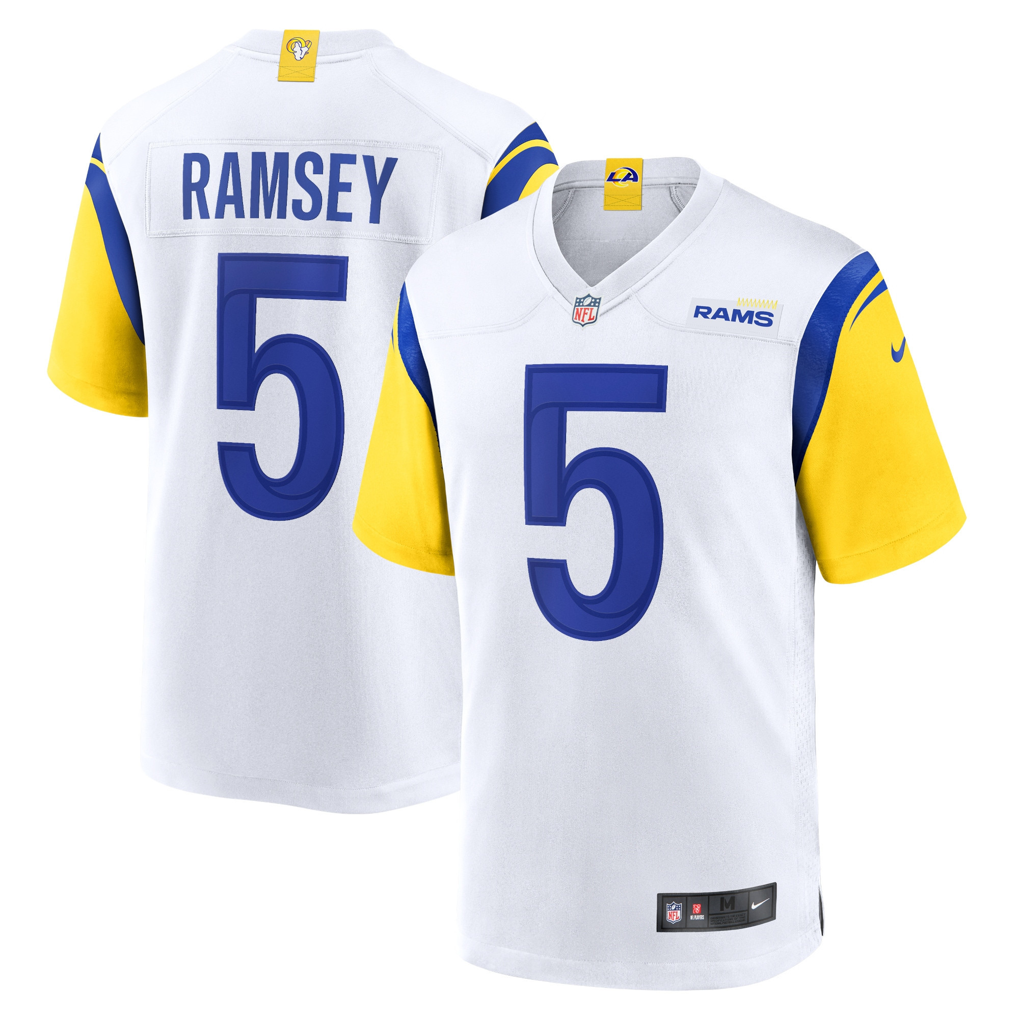 Jalen Ramsey Los Angeles Rams Alternate Player Game Jersey - White Nfl