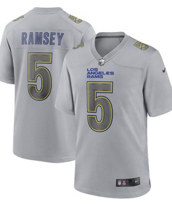 Jalen Ramsey Los Angeles Rams Atmosphere Fashion Game Jersey - Gray Nfl