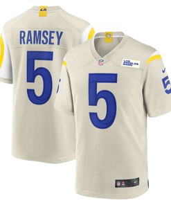 Jalen Ramsey Los Angeles Rams Player Game Jersey - Bone Nfl
