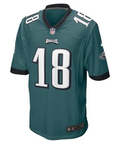 Jalen Reagor 18 Philadelphia Eagles Game Jersey - Midnight Green
