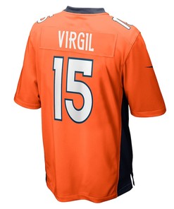 Jalen Virgil Denver Broncos Game Player Jersey - Orange