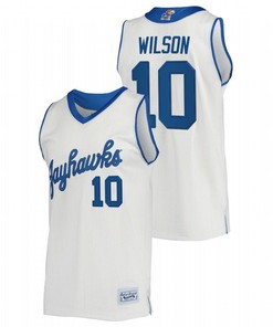 Jalen Wilson 10 Kansas JayhawksCommemorative Classic College Men Jersey - Cream