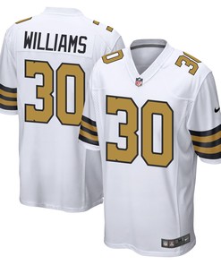 Jamaal Williams 30 New Orleans Saints Men Alternate Game Jersey - White