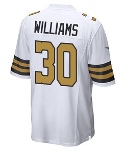 Jamaal Williams 30 New Orleans Saints Men Alternate Game Jersey - White