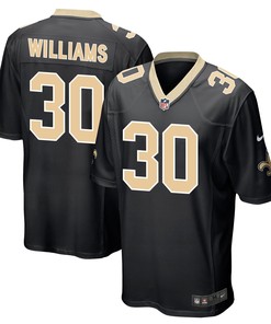 Jamaal Williams 30 New Orleans Saints Men Game Jersey - Black