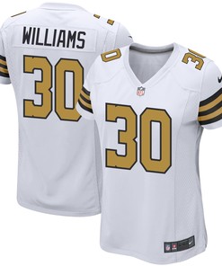 Jamaal Williams 30 New Orleans Saints Women Alternate Game Jersey - White