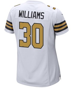 Jamaal Williams 30 New Orleans Saints Women Alternate Game Jersey - White