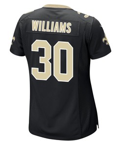 Jamaal Williams 30 New Orleans Saints Women Game Jersey - Black