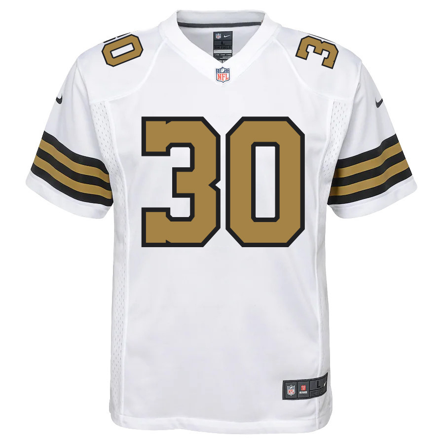 Jamaal Williams 30 New Orleans Saints Youth Alternate Game Jersey - White