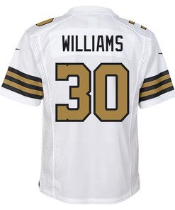 Jamaal Williams 30 New Orleans Saints Youth Alternate Game Jersey - White