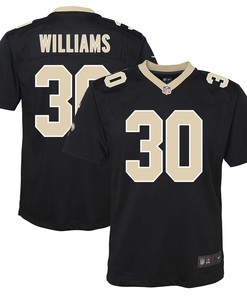 Jamaal Williams 30 New Orleans Saints Youth Game Jersey - Black