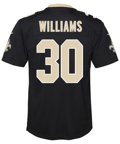 Jamaal Williams 30 New Orleans Saints Youth Game Jersey - Black